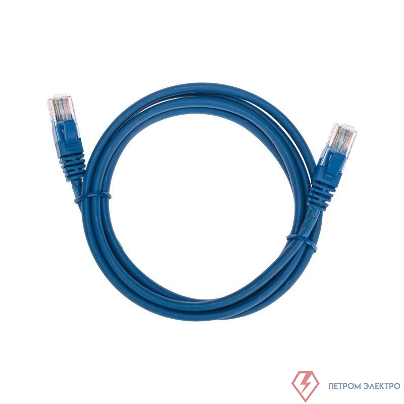 Патч-корд U/UTP CAT 5e RJ45-RJ45 26AWG LSZH син. 1.5м Rexant 02-0104-105