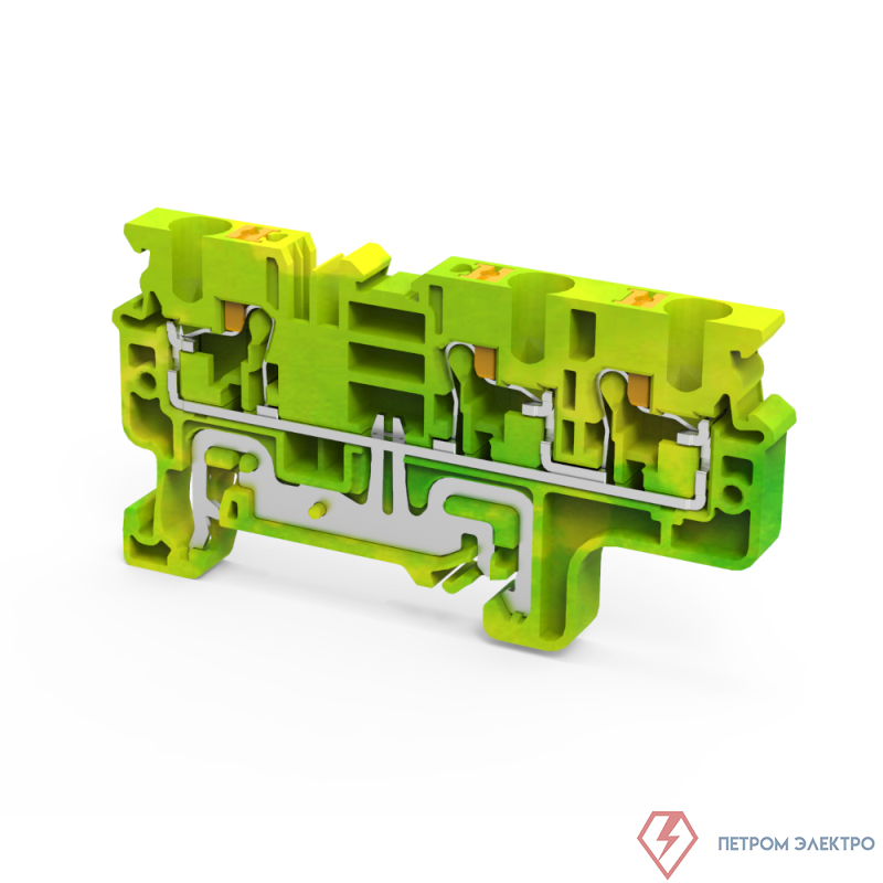 Клемма заземляющая push-in OptiClip CPG-4-TRIPLET-PE-I-(0.2-4)-PEN КЭАЗ 331859