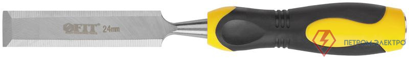 Стамеска профи CrV двухцветная прорезиненная ручка 24мм FIT 43180