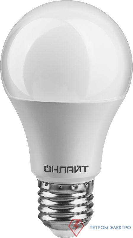 Лампа светодиодная 71 655 OLL-А60-12-230-4K-E27 12Вт грушевидная 4000К нейтр. бел. E27 1200лм 176-264В ОНЛАЙТ 71655