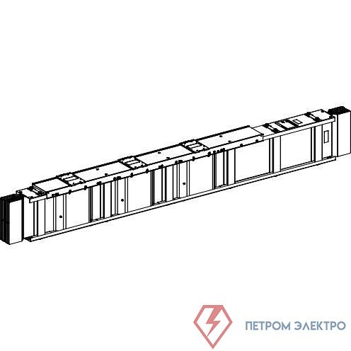 Секция прямая для втычн. отводн. блоков 3L+N+PER Al 1600А L4000 SchE KTA1600ED5403