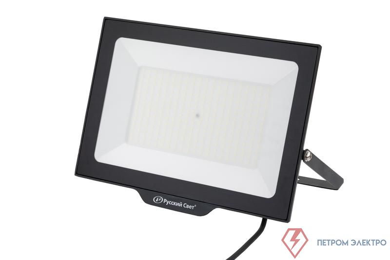 Прожектор светодиодный СДО FL 10 C 200W VW 865 BK CL LED 397х290х31.5мм 200Вт 6500К IP65 черн. Русский Свет 15081023058