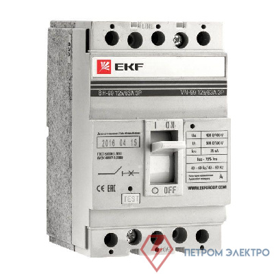 Выключатель нагрузки 3п ВН-99 250/250А EKF sl99-250-250