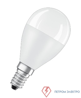 Лампа светодиодная LED Value LVCLP75 10SW/830 10Вт шар матовая E14 230В 10х1 RU OSRAM 4058075579712 0