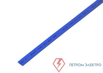 Трубка термоусадочная ТУТ нг 7.0/3.5 син. 1м Rexant 20-7005
