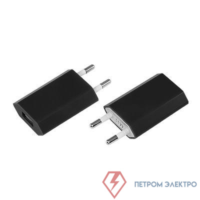 Устройство зарядное сетевое для iPhone USB (СЗУ) 1000мА черн. Rexant 18-1900