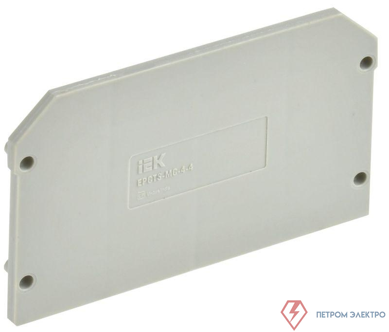 Заглушка для CTS-MC ARMAFIX 4 вывода 4кв.мм сер. IEK YCT12-00-4-K03-004-ZGL