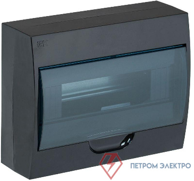 Корпус ЩРН-П-12 Krepta 3 IP41 навесной пластик. черн. IEK MKP12-N-12-41-K02