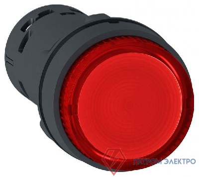 Кнопка 22мм 24В с подсветкой красн. SchE XB7NW34B1