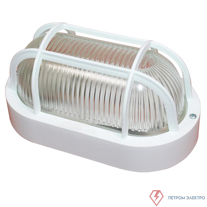 Светильник НБО 23-60-006 "Фарпласт" овал 1х60Вт E27 IP44 корпус с решеткой бел. Элетех 1005500613
