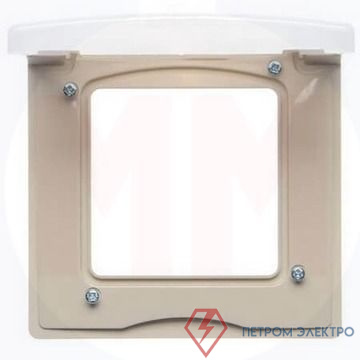 Рамка 1-м СП Etika IP44 с защ. крышкой сл. кость IEK 672560