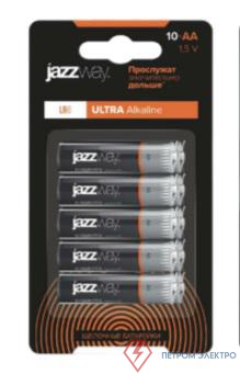 Элемент питания алкалиновый AA/LR6 Ultra Alkaline BL-10 (уп.10шт) JazzWay 5058132