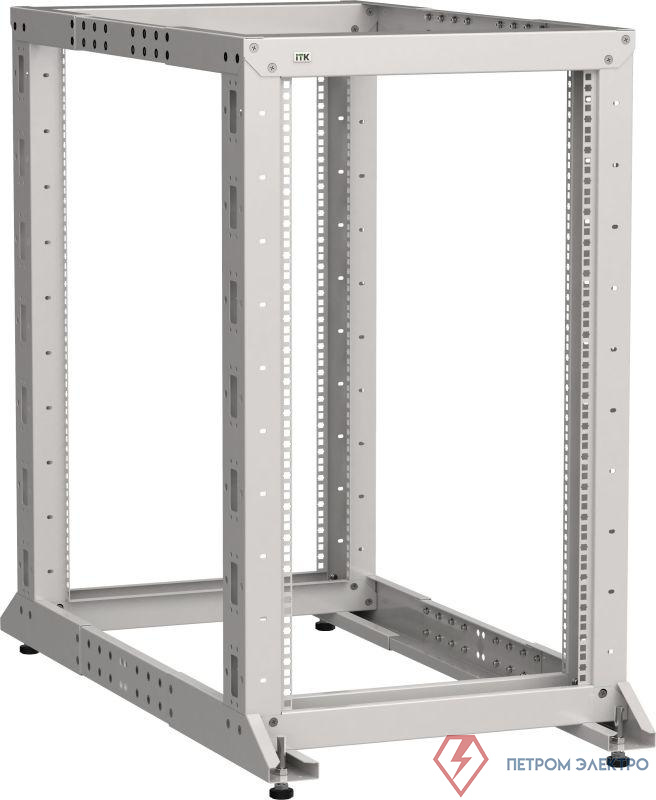Стойка 2-рамная 52U 600х600-1000мм сер. LINEA F ITK LF35-52U61-2GM