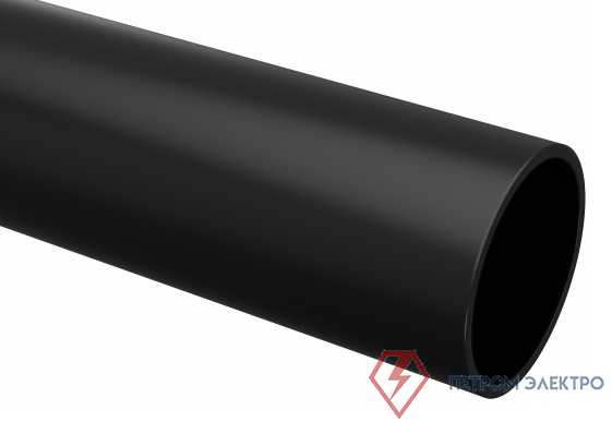 Труба гладкая ПВХ жесткая d25мм черн. (дл.3м) Plast EKF trg-25b-3m