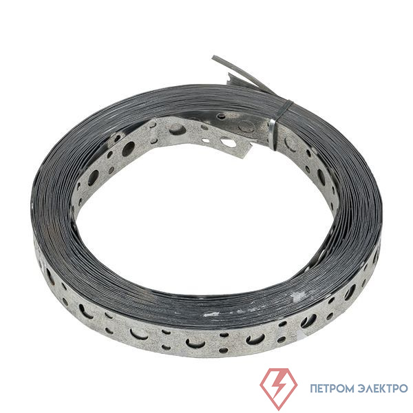 Лента монтажная перфорир. 20х0.55мм прямая (уп.10м) EKF lpmp20x0.55-10