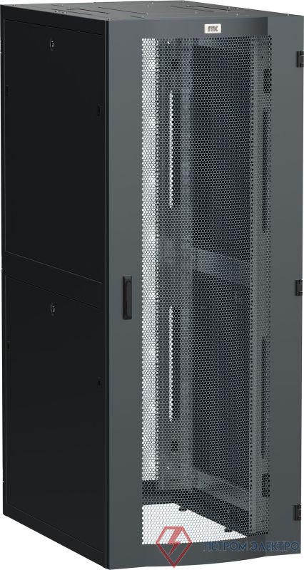 Шкаф серверный LINEA S 19дюйм 48U 800х1200мм перфорир. двери черн. ITK LS05-48U82-2PP
