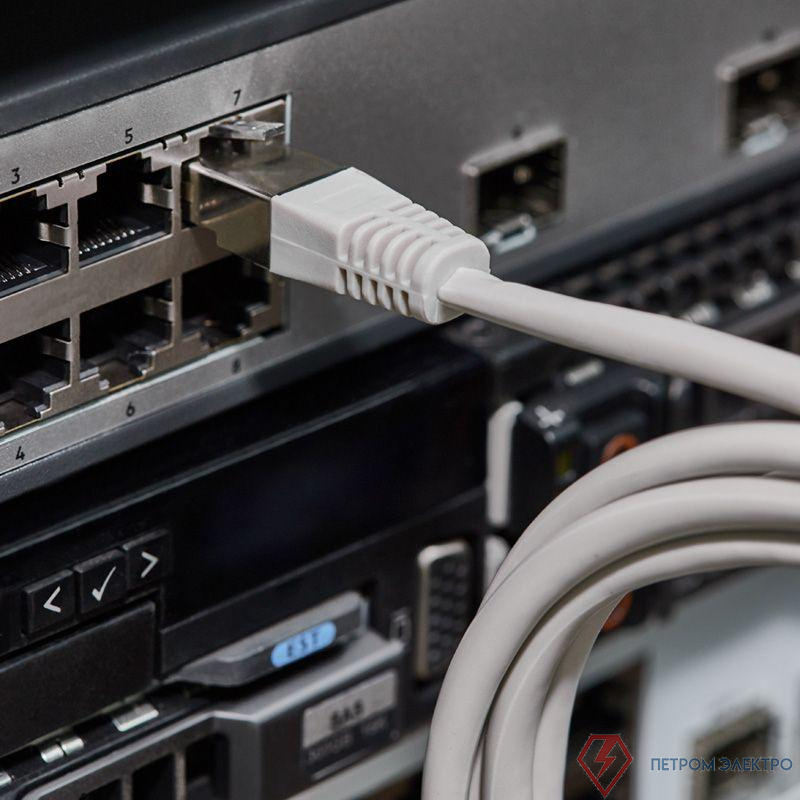 Патч-корд F/UTP кат.5e RJ45-RJ45 LSZH экранир. 1.5м сер. Rexant 18-8004-1