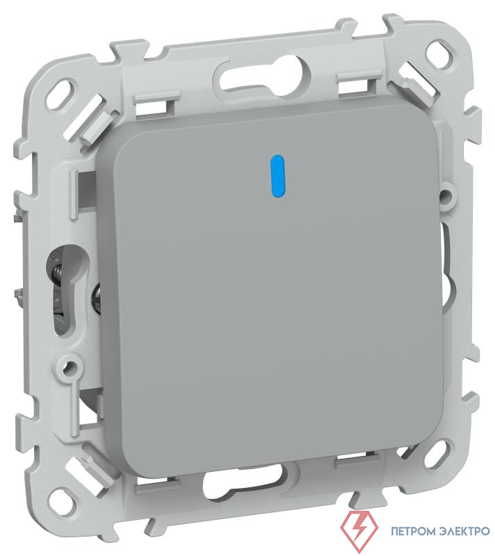 Выключатель 1-кл. СП FLITE ВС11-1-1-ФлС 10А с индикацией механизм сер. IEK FI-V10-1-10-1-K03