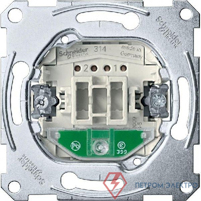 Выключатель 1-кл. СП Merten 10А IP20 10AX с подсветкой механизм SchE MTN3106-0000