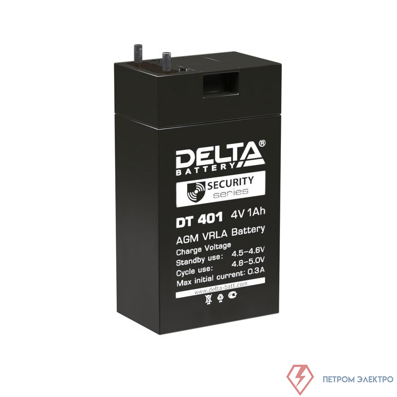 Аккумулятор ОПС 4В 1А.ч для фонарей ТРОФИ DT 401 Delta 4614010040020