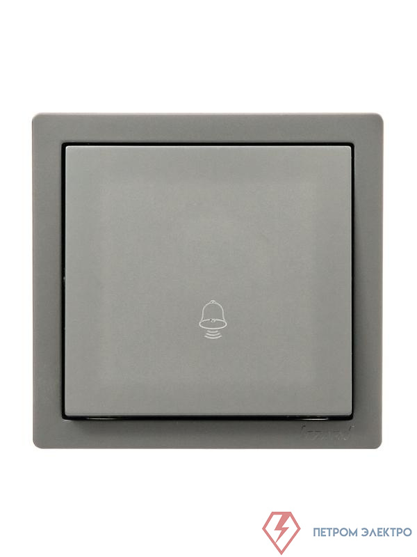 Кнопка звонка ОП LETO платина LEZARD 752-3500-103