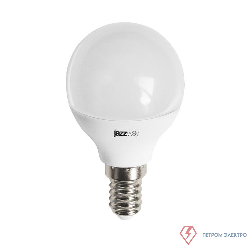 Лампа светодиодная PLED-LX 8Вт G45 шар матовая 4000К нейтр. бел. E14 JazzWay 5025295