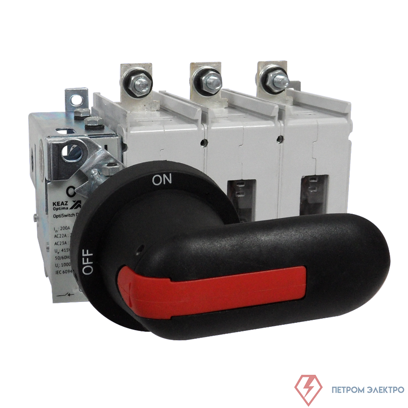 Выключатель нагрузки 3п 200А OptiSwitch DI-2-200-3P КЭАЗ 274891