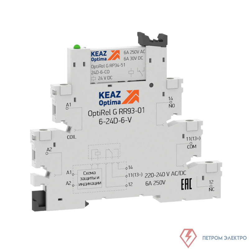 Модуль релейный OptiRel G RM38-51-6D-6-V-CO КЭАЗ 280986