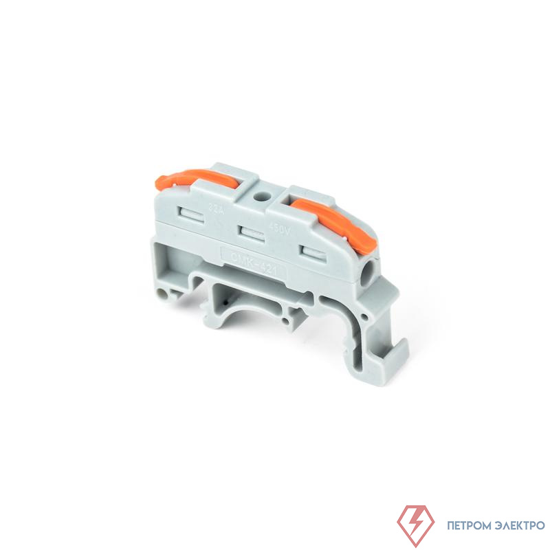 Клемма монтажная СМК PTC-1P 4211 DIN BL/4 450В 32А 0.08-2.5(4.0)кв.мм JazzWay 5073647
