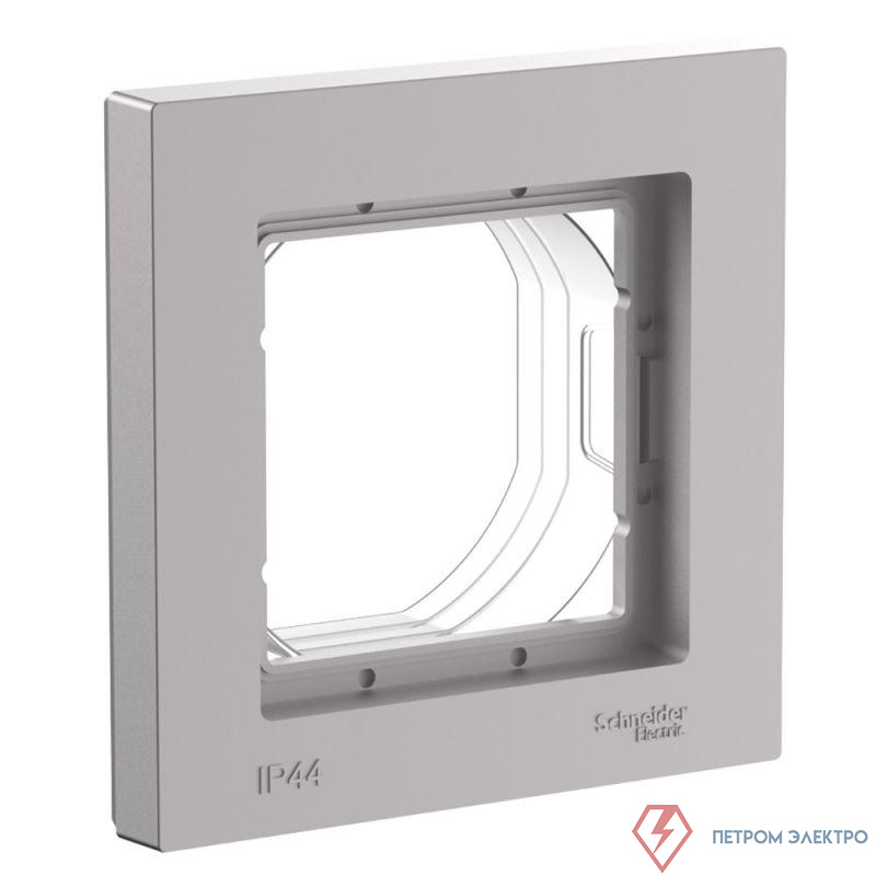 Рамка 1-м AtlasDesign Aqua IP44 алюм. SE ATN440301