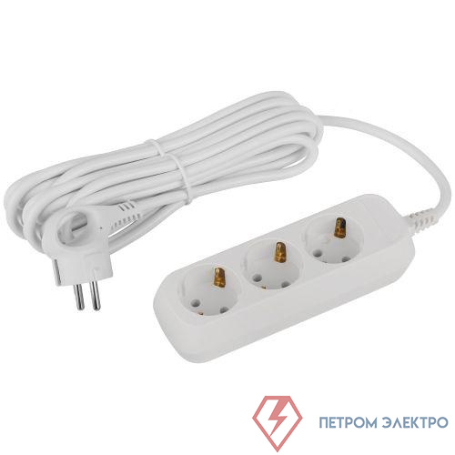 Удлинитель 3х5м с заземл. ПВС 3х1 UDL-16-350-E Greenline Эра Б0065045