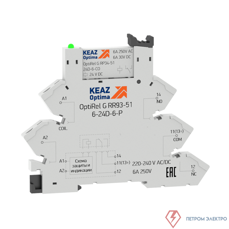 Модуль релейный OptiRel G RM38-61-24D-6-P-CO-S КЭАЗ 282949