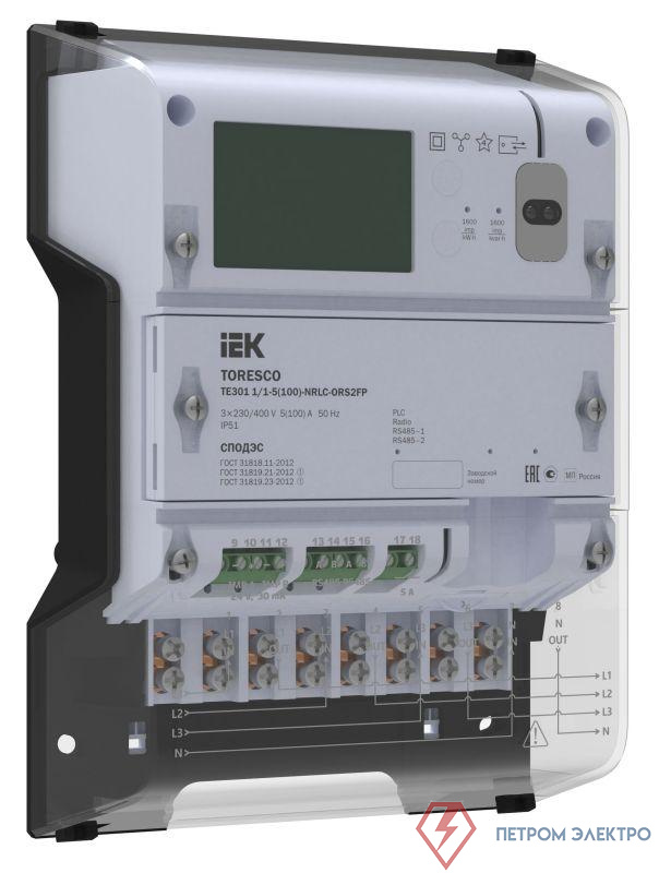Счетчик TE301 1/1-5(100)-NRLC-ORS2FPG TORESCO IEK TR-TE301-100-1-RS2FPG