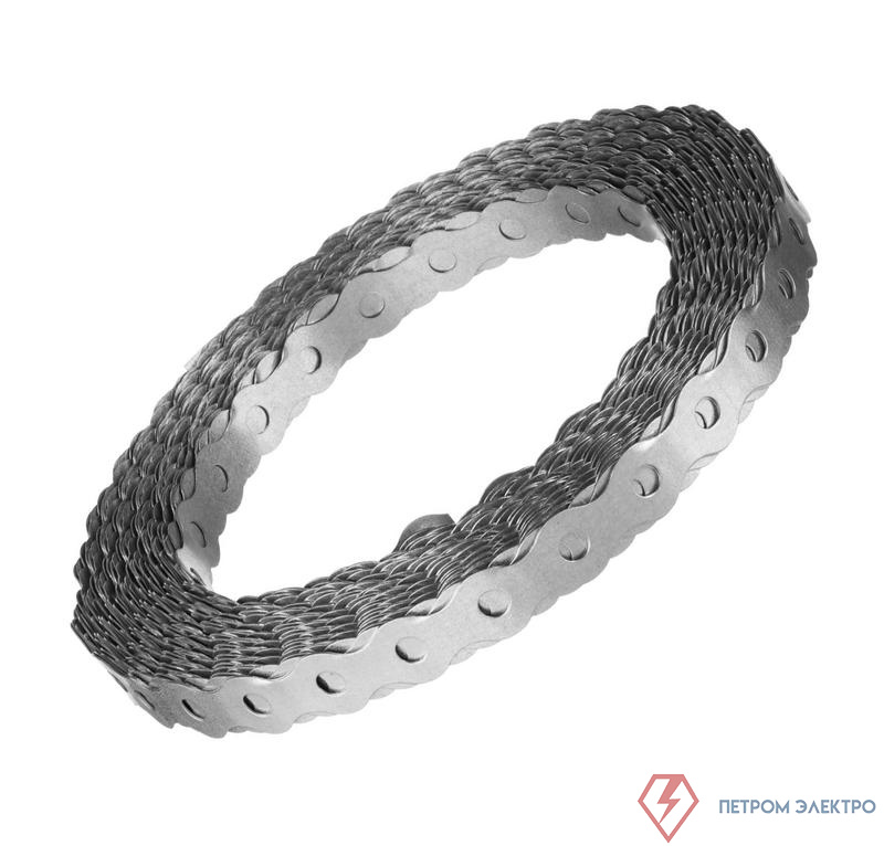 Лента перфорированная волна 12х0.55 цинк 25м Zitar 123883