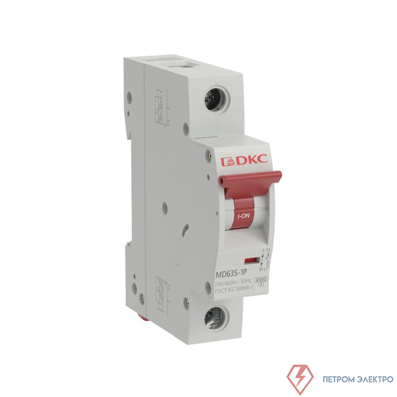 Выключатель автоматический модульный 1п C 4А 4.5кА YON max MD63S YON MD63S-1PC4