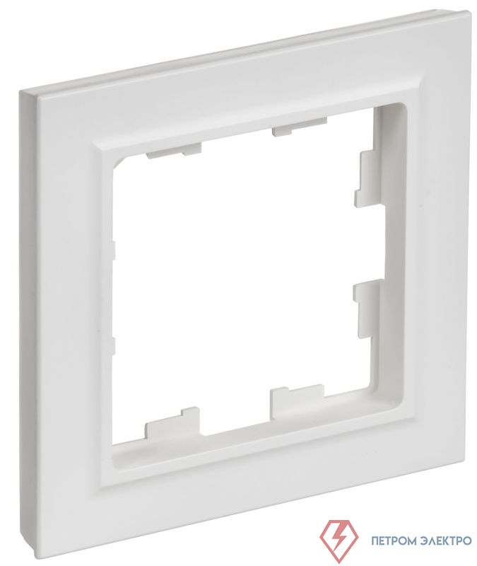 Рамка 1-м BRITE РУ-1-БрАБ арктич. бел. IEK BR-M12-K91