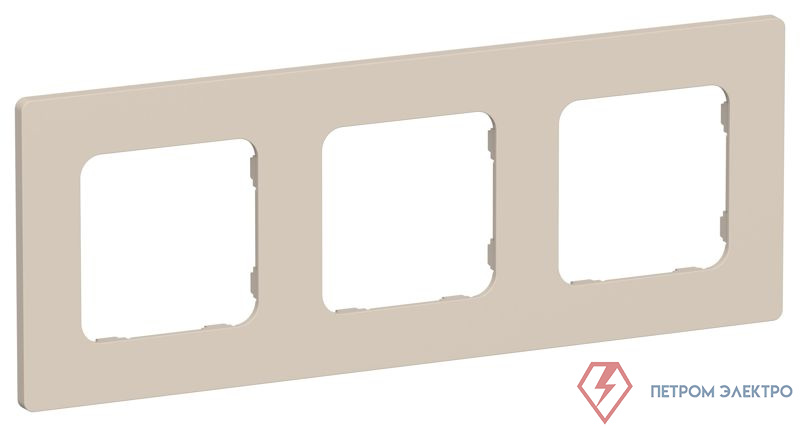 Рамка 3-м СП FLITE РУ-3-К-ФлЛ льняной IEK FI-M32-32-20-K88