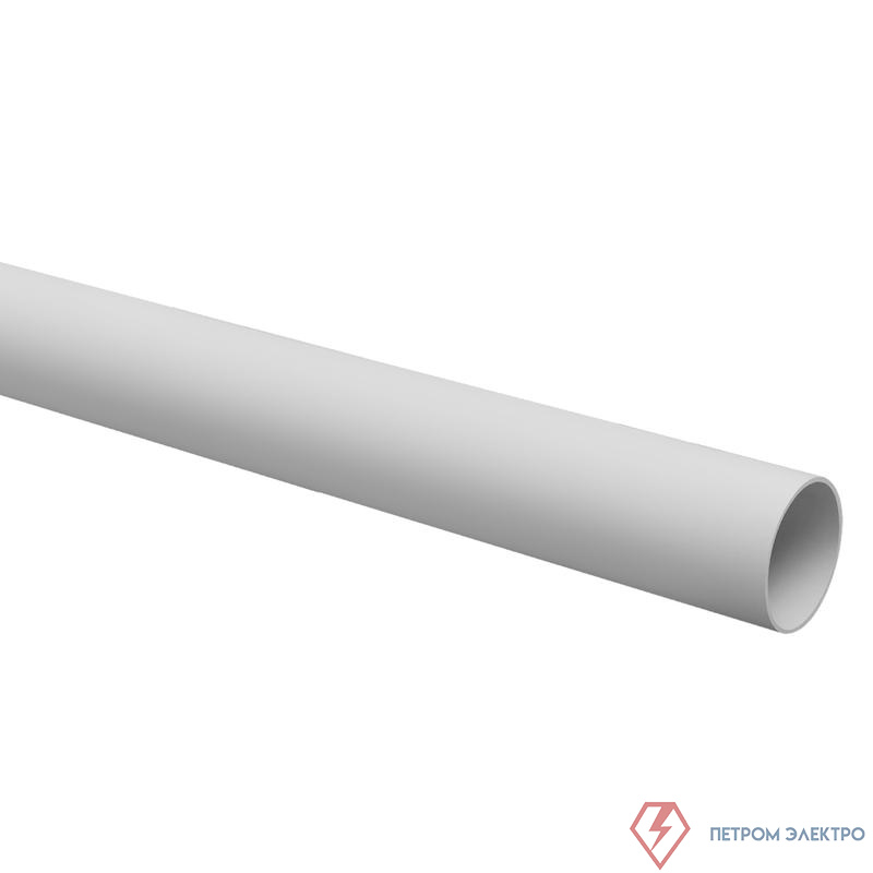 Труба гладкая ПВХ жесткая легкая d40мм сер. (дл.3м) TOKOV ELECTRIC TKE-THG-PVC-40-3-C06