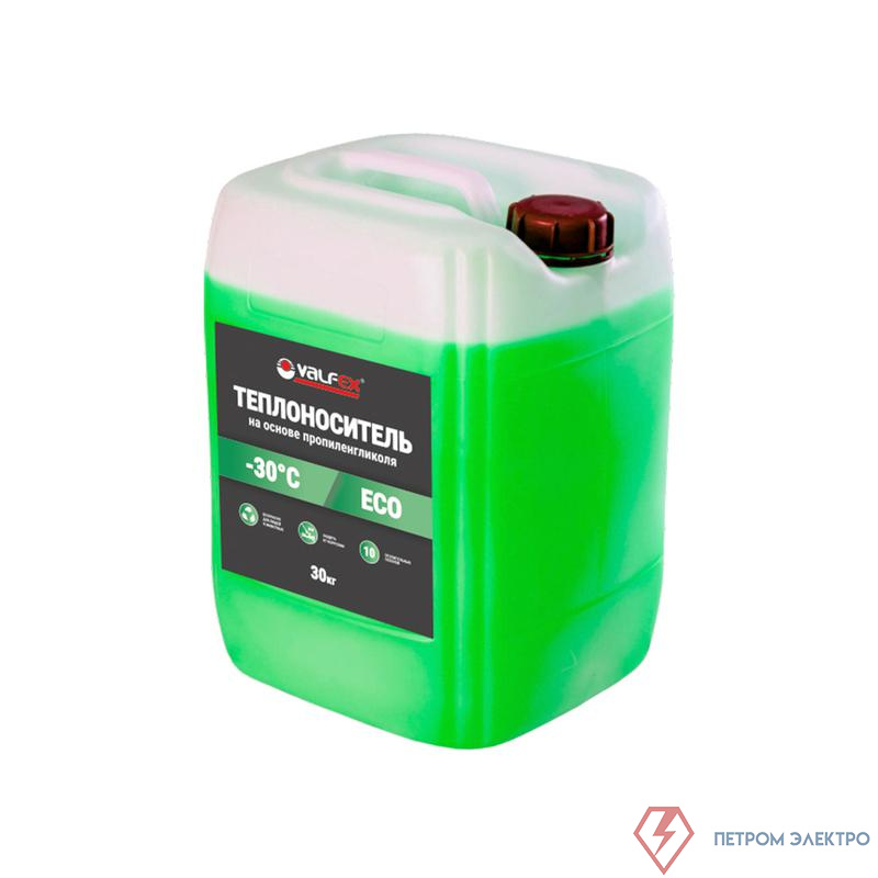 Теплоноситель ECO -30 (на основе пропиленгликоля) 50кг (12шт пал.) VALFEX VF.TZ.30050