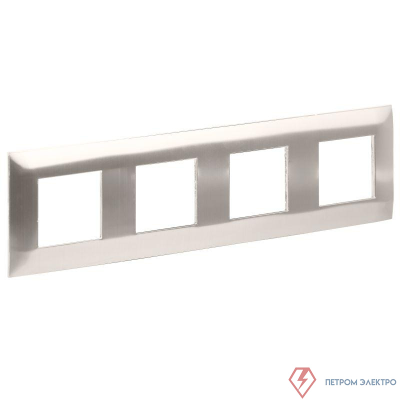 Рамка 4-м SKANDY SK-F34N металл никель IEK SK-M42-M-K50