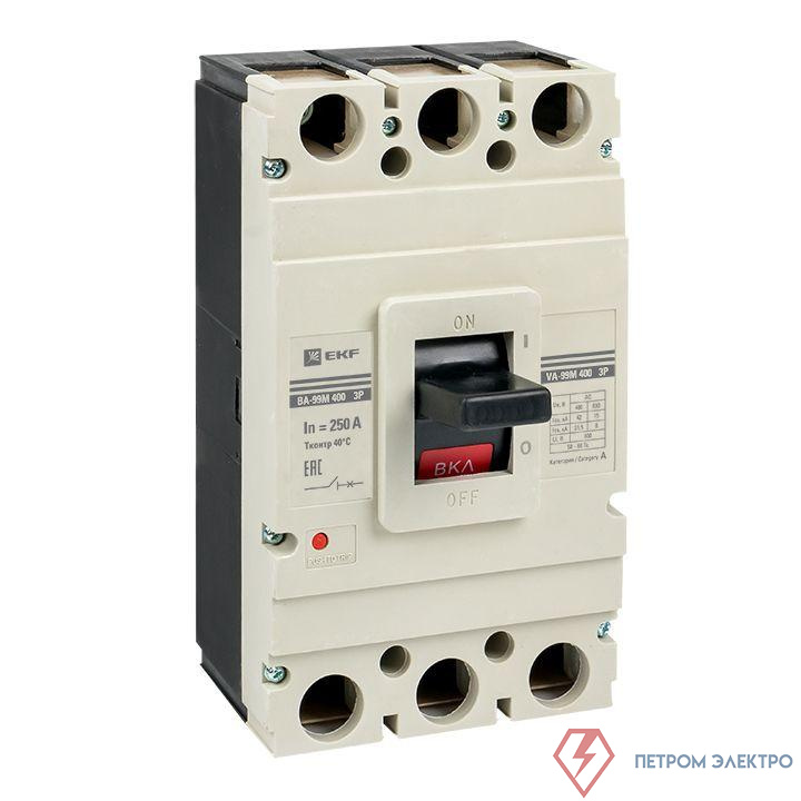 Выключатель автоматический 3п 400/250А 42кА ВА-99М PROxima EKF mccb99-400-250m