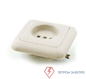 Розетка 1-м СП РС10-005 10А IP20 бел. БЕЛ. ЦЕРКОВЬ РС10-005