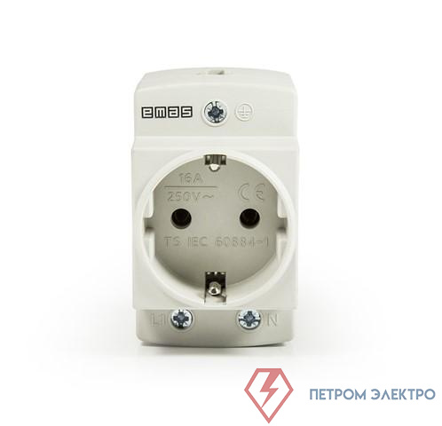 Розетка на дин-рейку EMAS EPREU2G