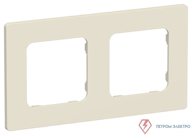 Рамка 2-м СП FLITE РУ-2-К-ФлСл сливочный IEK FI-M22-32-20-K86