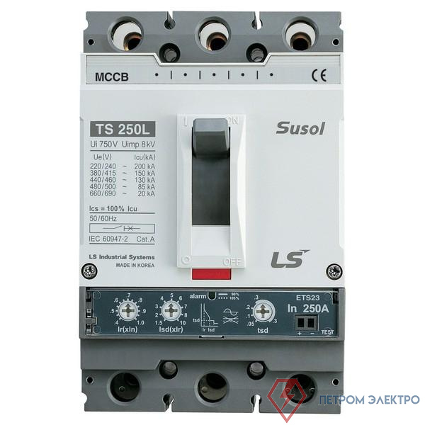 Выключатель автоматический 3п 3т 100А 50кА TS100N ETS23 EXP LS Electric 0105076900