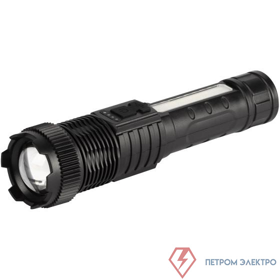 Фонарь светодиодный UA-402 универсальный аккумуляторный 5Вт LED+5Вт COB Zoom 6 режимов маячок клипса USB type-C Эра Б0069804