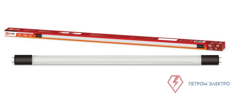 Лампа бактерицидная T8-UV-PRO 40Вт 230В G13 1200мм прозр. IN HOME 4690612034522