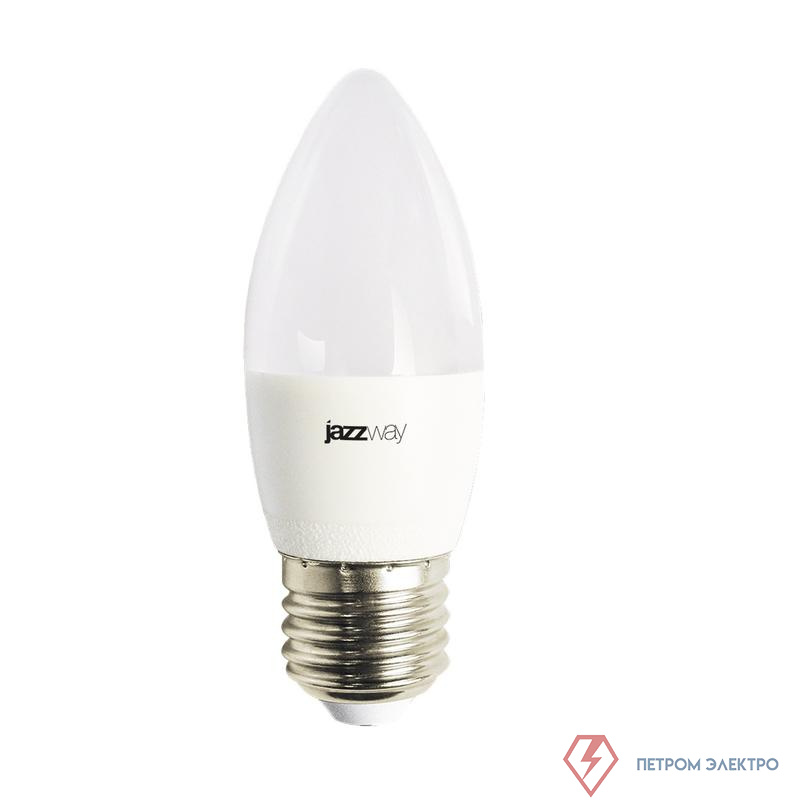 Лампа светодиодная PLED-LX 8Вт C37 свеча матовая 4000К нейтр. бел. E27 JazzWay 5025288