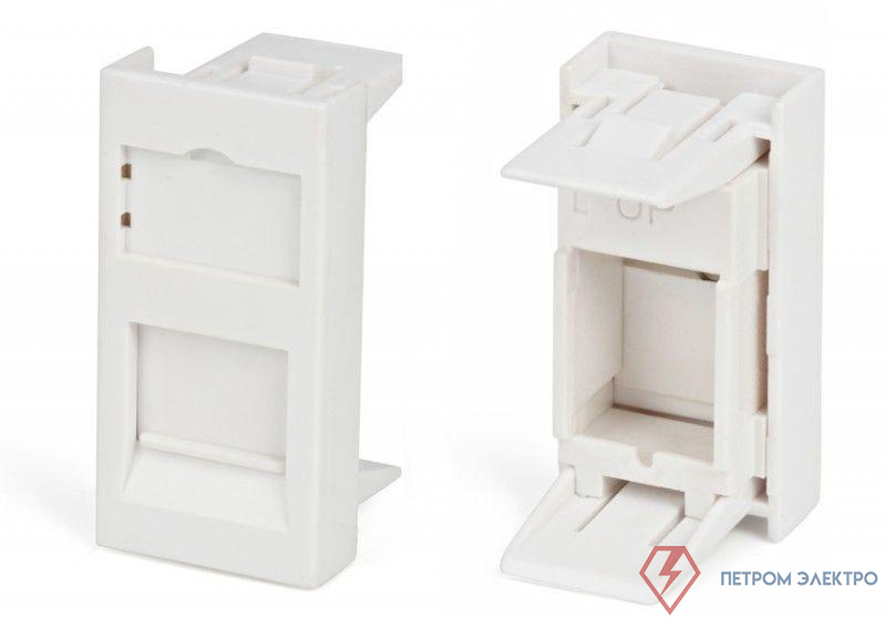 Вставка SIP2-1K-M45-22.5 45х22.5 (аналог Mosaic) для 1 модуля формата Keystone Jack Hyperline 35206