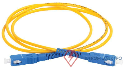 Патч-корд оптический коммутационный соединительный для одномодового кабеля (SM); 9/125 (OS2); SC/UPC-SC/UPC (Simplex) (дл.15м) ITK FPC09-SCU-SCU-C1L-15M